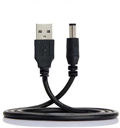 cablecc USB 2.0 A Type Male to 5.5 x 2.5mm DC 5V Power Plug Barrel Connector Charge Cable 80cm