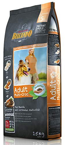Belcando Adult Multi-Croc [15 kg] | Trockenfutter für Hunde mit Gemüsechips & Nudeln | Alleinfuttermittel für ausgewachsene Hunde ab 1 Jahr