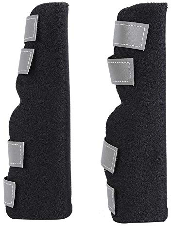 2Pcs Patas traseras Brace Rodillera de Apoyo Canino Parte Trasera Delantera Pierna Hock Articulación Protectora Protege la Manga de la (M)