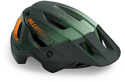 Bluegrass Rogue Helm, Grün/Orange, matt, L (58-61), Erwachsene, Unisex, Mehrfarbig (Mehrfarbig)