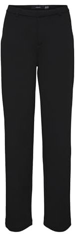 VERO MODA Vmzamira Mr Slim Pantalon Droit, Noir, M Grande Femme