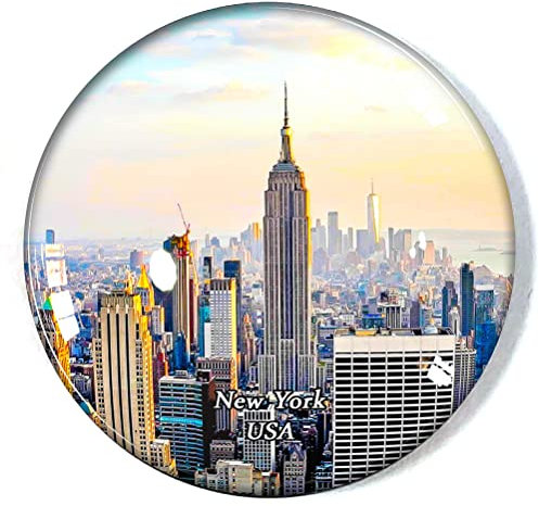 Kühlschrankmagnet New York USA Kühlschrank Gefrierschrank Magnet Souvenir Dekoration Magnet Aufkleber Glas Basteln