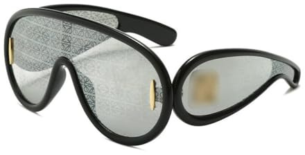 MUTYNE Productos de tendencia, gafas de sol deportivas, gafas de sol para mujer, gafas de lujo de gran tamaño Steampunk, gafas