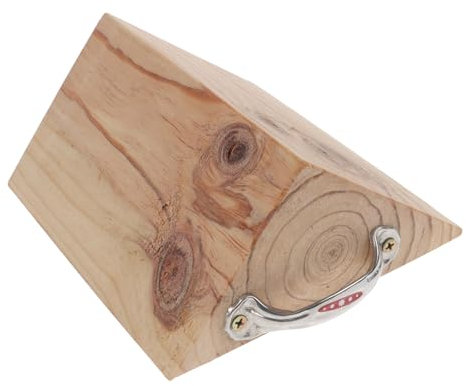 TOPPERFUN Radkeile Aus Holz Und Metall Für Anhänger Und Wohnmobile Reifenkeile Zum Verhindern Des Wegrutschens Einsetzbar Für Große Und Kleine Lkw