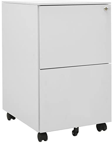 DYRJDJWIDHW werkstattschrank,spind,kleiderschrank schwarz,Aktenschrank mit Rollen Hellgrau 39x45x67 cm StahlGeeignet für Arbeitszimmer, Wohnzimmer, Büro