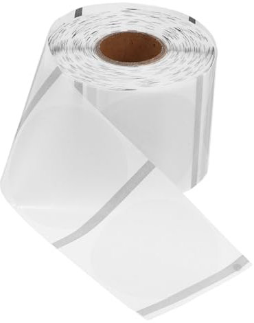 Sewroro 1rolle Runde Thermoetiketten Aus Selbstklebende Bedruckbare Etiketten Für Lebensmittelbehälter Wasserflaschen Und Bürodokumente Reißfest Und