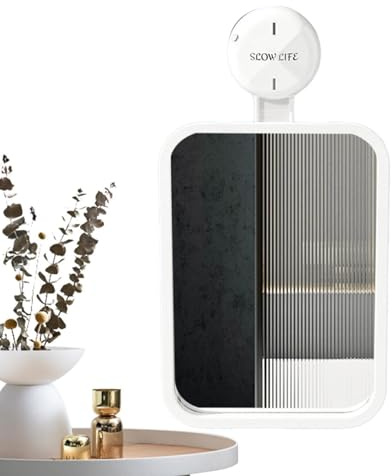 Espejos con Ventosa para baño,Espejos de baño con Ventosa,Pequeños Espejos para el hogar - Espejos de Ducha sin Niebla Espejos de baño y Ducha de Maquillaje para afeitarse