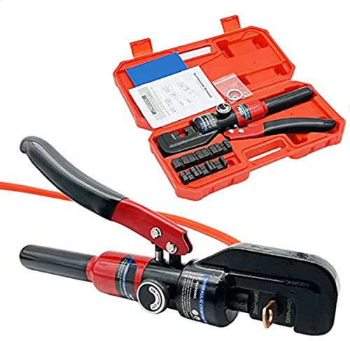 Crimpadora hidráulica de Cables, crimpadora de terminales de Cobre/Aluminio para Cables de Alambre, Herramienta de prensado Manual hidráulica, con Matriz de prensado Hexagonal, YQK-70