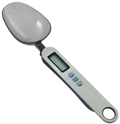Qfdiwr Taza de medición digital, balanza de medición de alimentos,Cucharas de medición electrónicas Balanza de cuchara digital con pantalla LCD - Balanza de cuchara digital para dispensar