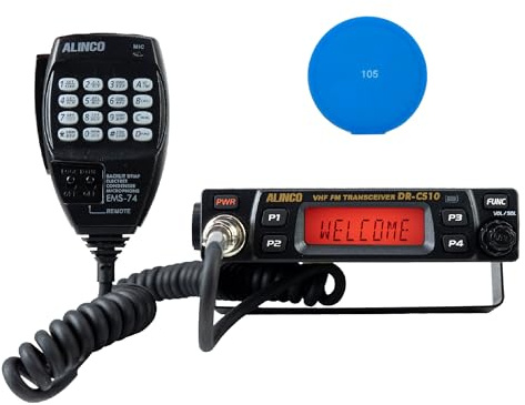 VHF radio station kit PNI Alinco DR-CS-10 136-174MHz, 200 channels, DMTF, 13.8V + Blue Sticky Pad gift