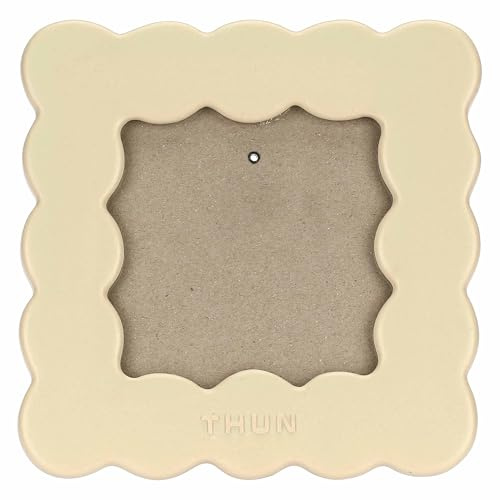 THUN - Portafoto quadrato piccolo - stoneware - Collezione Country Bloom - 14 x 14 x1,5 cm