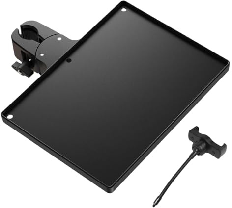 F Fityle Mikrofonständer-Ablage, Soundkartenhalter, einfache Installation, Notenständer-Ablage, Allzweckregal für Konzertbühnenauftritte, mit Telefonclip