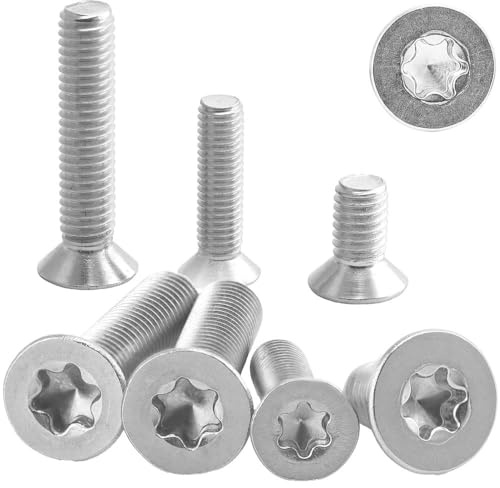50 Stück Senkschrauben M5x10 Senkkopfschraube Innensechsrund (TX) DIN 965 Vollgewinde Edelstahl A2 WIBTEC®