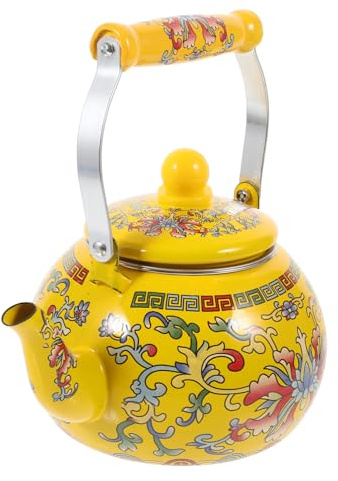 ZUNOXAZ Bouilloire à Eau Avec Poignée Bouilloire Émail Pour Cuisinière Théière Pour Bouillir Eau Marmite à Thé Pour Cuisine