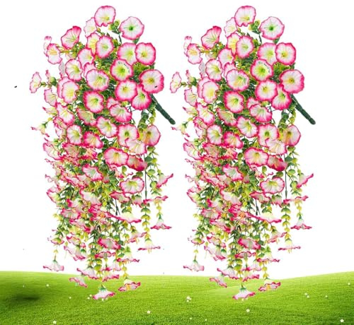 Artificiella petunia blommor för utomhusbruk 2 Stycken Imiterade Blommor