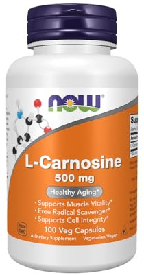 Now Foods L-Carnosine 500mg (100 vCapsules) Sans saveur