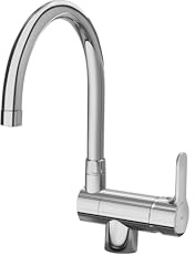Roca,L20,Grifería monomando para cocina con caño abatible y giratorio, Cold Start,A5A8209C00