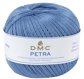 DMC - Petra, Häkel- und Strickgarn | 100% Baumwolle | 100 Gr