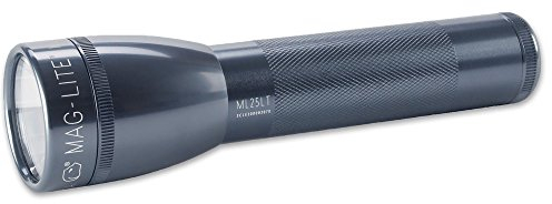 Mag-Lite ML25LT LED 2C-Cell Torch, 177 lm 16.9 cm, Titanium, ML25LT-S2095, Aluminum, Titan/Grey
