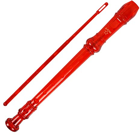 A-Star Descant Plastic Recorder - Red
