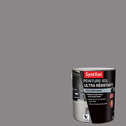 Syntilor - Peinture Sol Ultra Résistante Acier Satiné 2,5L