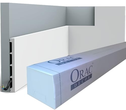 Orac Decor - Carton complet de 34m SX168 Plinthe Orac Decor - 15x1,3x200cm (h x p x L) - plinthe déco polymère
