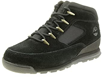 Timberland Euro Rock Heritage L/F Basic Botas de Moda para Hombre, Negro (Black Suede), 44 EU