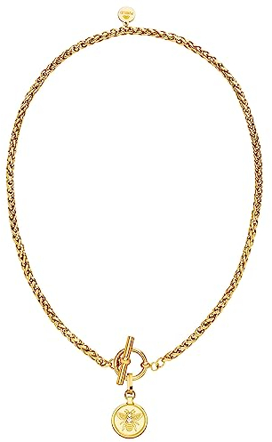 Purelei® Lele Kette Damen (Gold) – Halskette Damen aus langlebigem Edelstahl – Wasserfeste Kette mit Anhänger – 42,5 cm Länge – Halskette für deinen individuellen Look