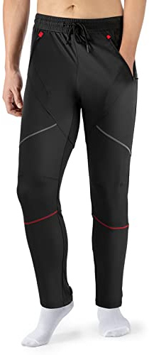 ROCKBROS Pantaloni da Ciclismo Lunghi per Uomo Donna, Pantaloni Sportivi Termici, Antivento Traspiranti, per MTB Bici, Corsa, Escursionismo, Sport all'Aria Aperta
