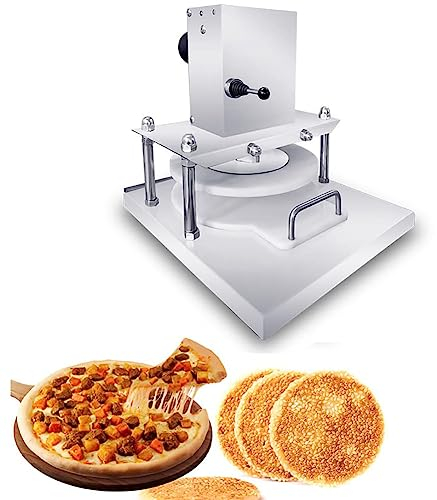 BOBVB Electric Pizza Press, Stainless Steel Tortilla Press Machine Max 8.7''/22cm Commercial Small Dough Press 300kg/661 lbs Pressure, Pizza Forming Machine for Pizza, Pie,Tortillas, Pastry