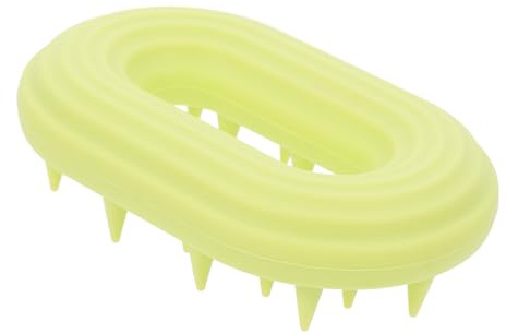 MOLUCKFU Kopfhautmassagegeräte Shampoobürste aus Silikon Ergonomisches Design zum Haarewaschen in Dusche und Bad für Familien