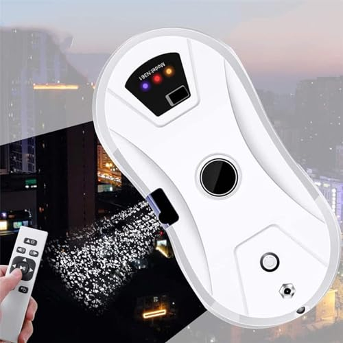 HEAXIY Smart Window Cleaner Robot with Automatic Water Spray, Remote Control Glass Cleaning Robotic for Indoor and Outdoor Glass Tile Window