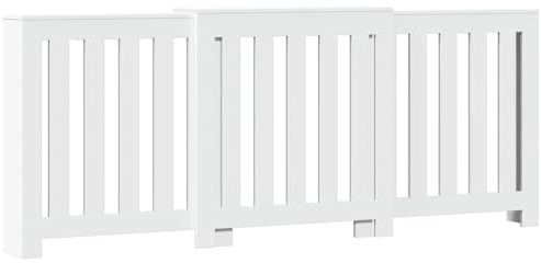 vidaXL Heizkörperverkleidung Weiß 205x21,5x83,5 cm Holzwerkstoff
