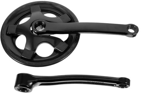 GAROZATION Kurbelgarnitur Fahrrad Mit Robustem 32-zähne Kettenblatt Aus Kunststoff Und Eisen Vierkantachse Leichte Montage Für Fahrradreparatur Und Zubehör