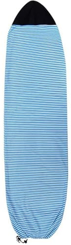 51buyoutgo Surfbrett-Sockenabdeckung, 1,8 m, schnell trocknend, Stretch-Surfbrett-Tasche mit Kordelzug und gepolstertem Nasenschutz, Surfzubehör, Paddel-Surfboard-Hülle, 180 x 50 cm, Blau