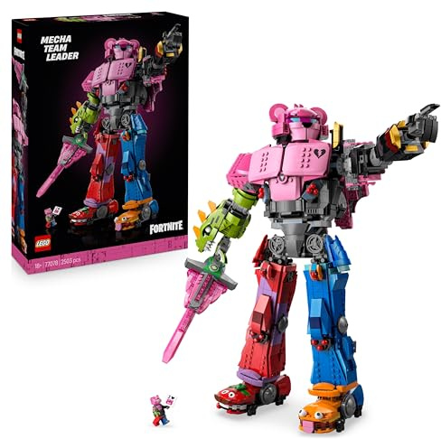 LEGO Fortnite Mecha Team Leader Figure - Display Model Kit incl. a Sword & a Minifigure - Collectible Gift for Adult Video Gaming Fans - 77078