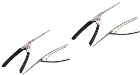 OUNONA 2 Series Pelador De Camarones Utensilio para Cangrejos Reposapiés Pelador De Cangrejos Trío De Langostinos Herramienta para Pelar Camarones Pinzas De Cocina 2 Piezas*2
