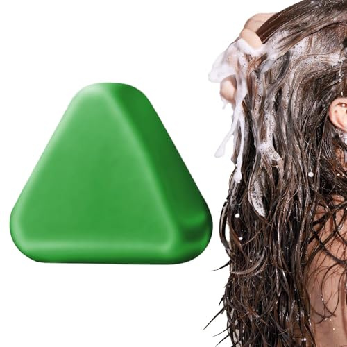 Jabón Champú para el Cabello,Pastilla de Champú en Forma Triangular - 120g Nutrición Diaria Y Fortalecimiento Para El Cuidado De Toda La Familia