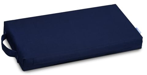 Yogan Yoga Head Cushion/Headpad (1.5) for Yoga/Pilates | Organic Cotton Outer Cover (Removable & Washable) | Wide Handle | Inner Cover with Recycled Fiber Filling | 40x20x4 cm