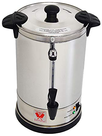 Beeketal 'BGK6' Gastro Rundfilter Kaffeemaschine 6 Liter, Edelstahl Filterkaffeemaschine doppelwandig mit 2 Heizsystemen (Brühen/Warmhalten), Füllstandsanzeiger und rosftreiem Permanent-Filter