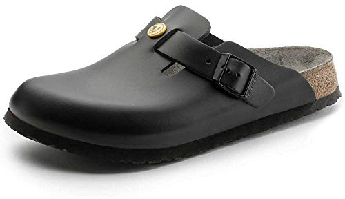 Birkenstock Herren Clogs Boston ESD Schwarz normales Fußbett 46