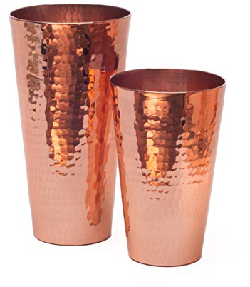 Sertodo Boston Maraka shaker set, tazza di rame martellato, 18 ml tazza e liquido 30 ml.