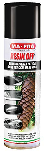 Mafra, Resin Off, Elimina la Resina Cristalizada y Los Restos de Sal de la Carrocería Sin Dañar las Piezas Tratadas, 250 ml