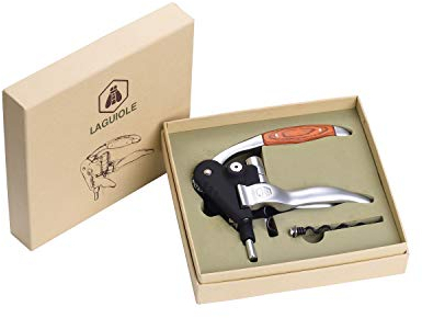 LAGUIOLE lever corkscrew. The lever ratchet corkscrew for every day, extremely durable, fitted with a 5-spiral tempered steel worm.