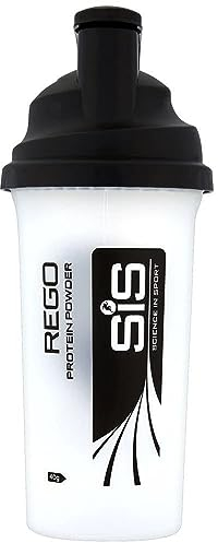 Science in Sport Protein Shaker 600ml - Shaker de proteínas antigoteo apto para lavavajillas con tapón de rosca, Ideal para batidos de proteína sin grumos