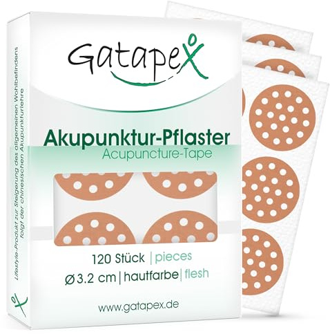 Gatapex Akupunktur-Pflaster (Größe M) Ø 32mm Hautfarbe 120 Stück