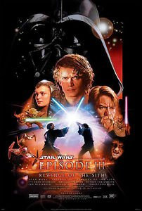 STAR WARS 3 - REVENGE OF THE SITH - Modern Classic Movie Poster - Poster Size : A3
