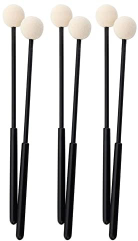 3x XDrum MM4 Xylophonschlägel - Lieferung im Paar - Vibraphonschlägel mit Länge: 31cm - Kopf aus Filz- Kopfdurchmesser: 2,8cm - Filzkopf