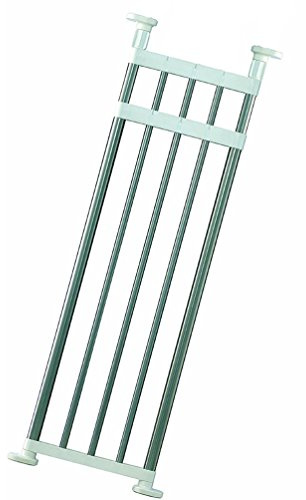 BAOYOUNI Erweiterbar Einlegeböden Schrankregal Einstellbare Lagerregal Separator Schrank Divider DIY Organizer Stange Kleiderstangen Regalteiler für Küche Badezimmer 101-152.5cm