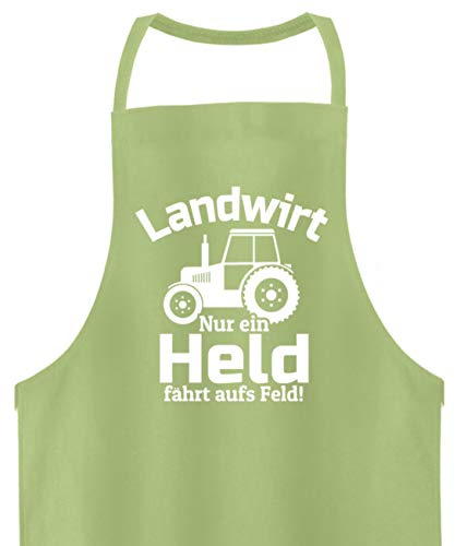 Galeriemode Landwirt Nur EIN Held fährt aufs Feld! Grillschürze Kochen Landwirtschaft